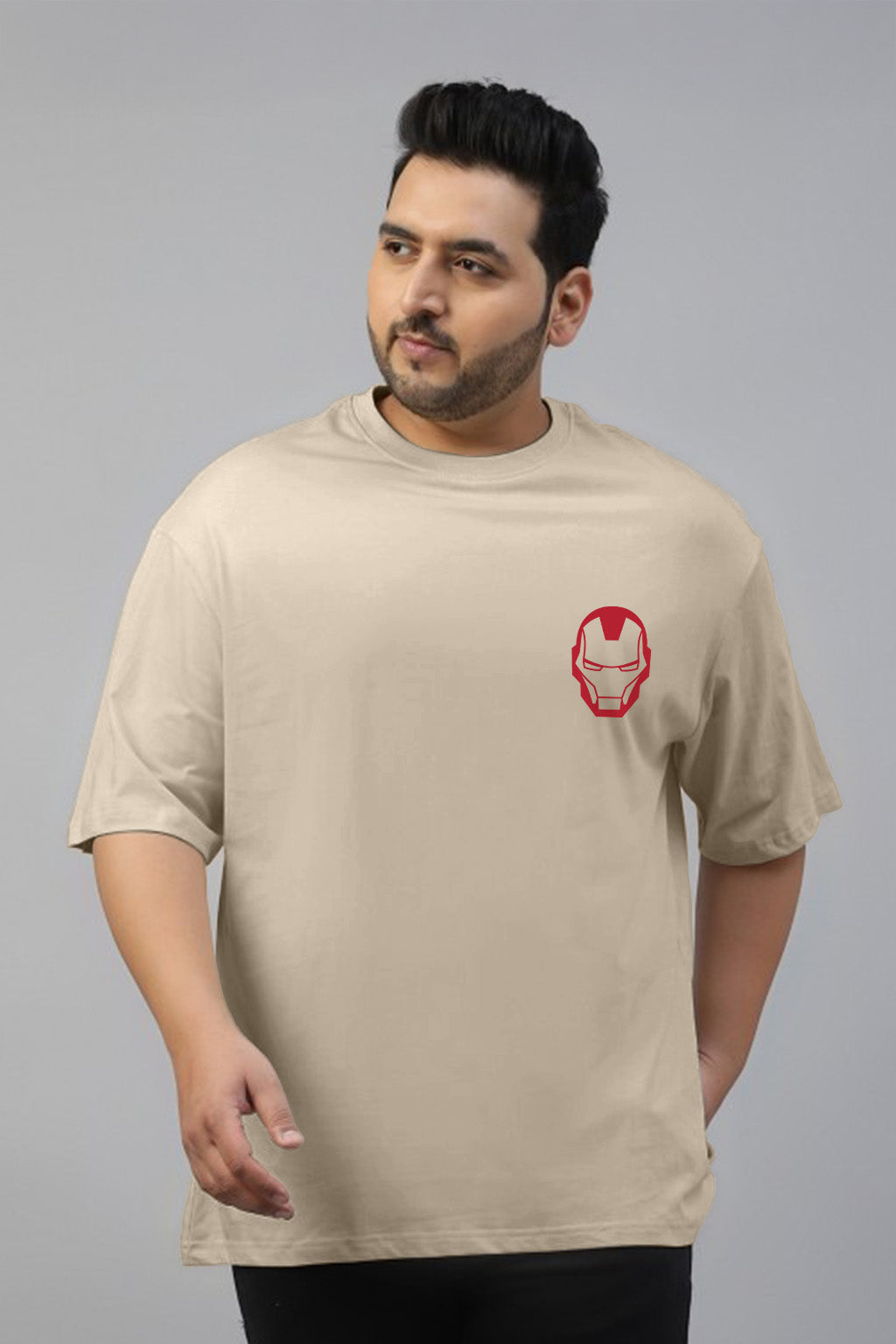 Ironman Swanwhite Graphic Printed Plus Size T-shirt