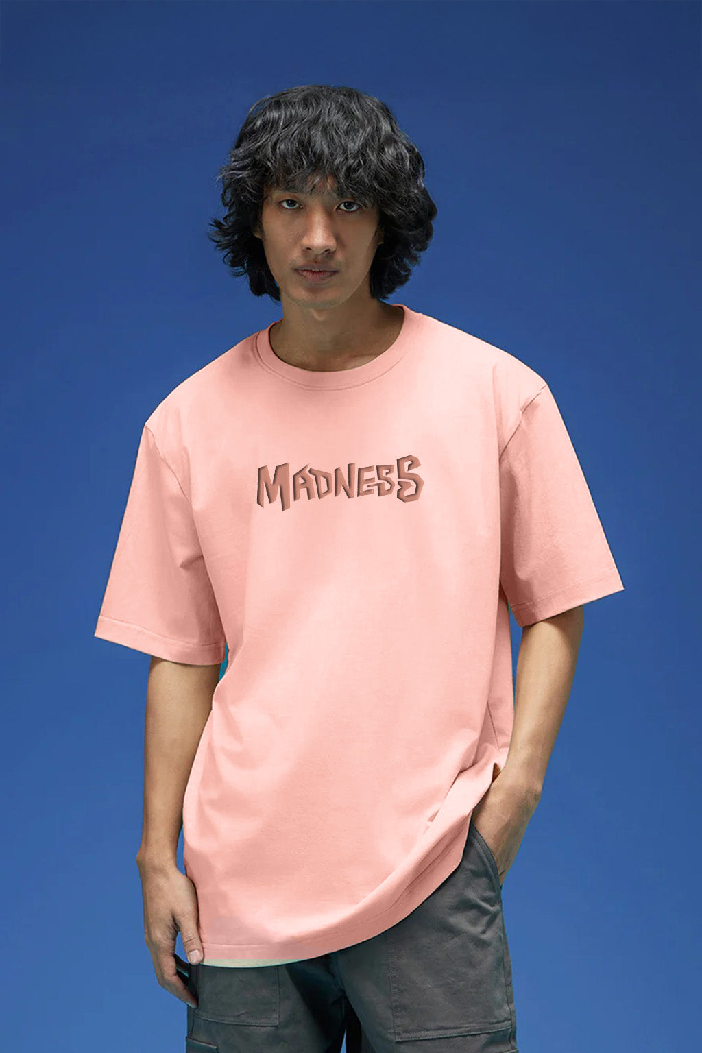 Madness Rose Water Oversized Puff Printed Exclusive T-shirt