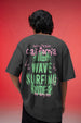California Dark Grey Oversized Puff Printed Exclusive T-shirt