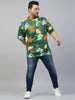 Green Palm leaf Floral Plus Size All Over Printed Regular Tshirt