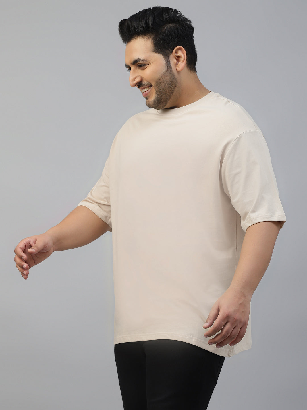 Swanwhite Solid Oversized Plus Size T-shirt