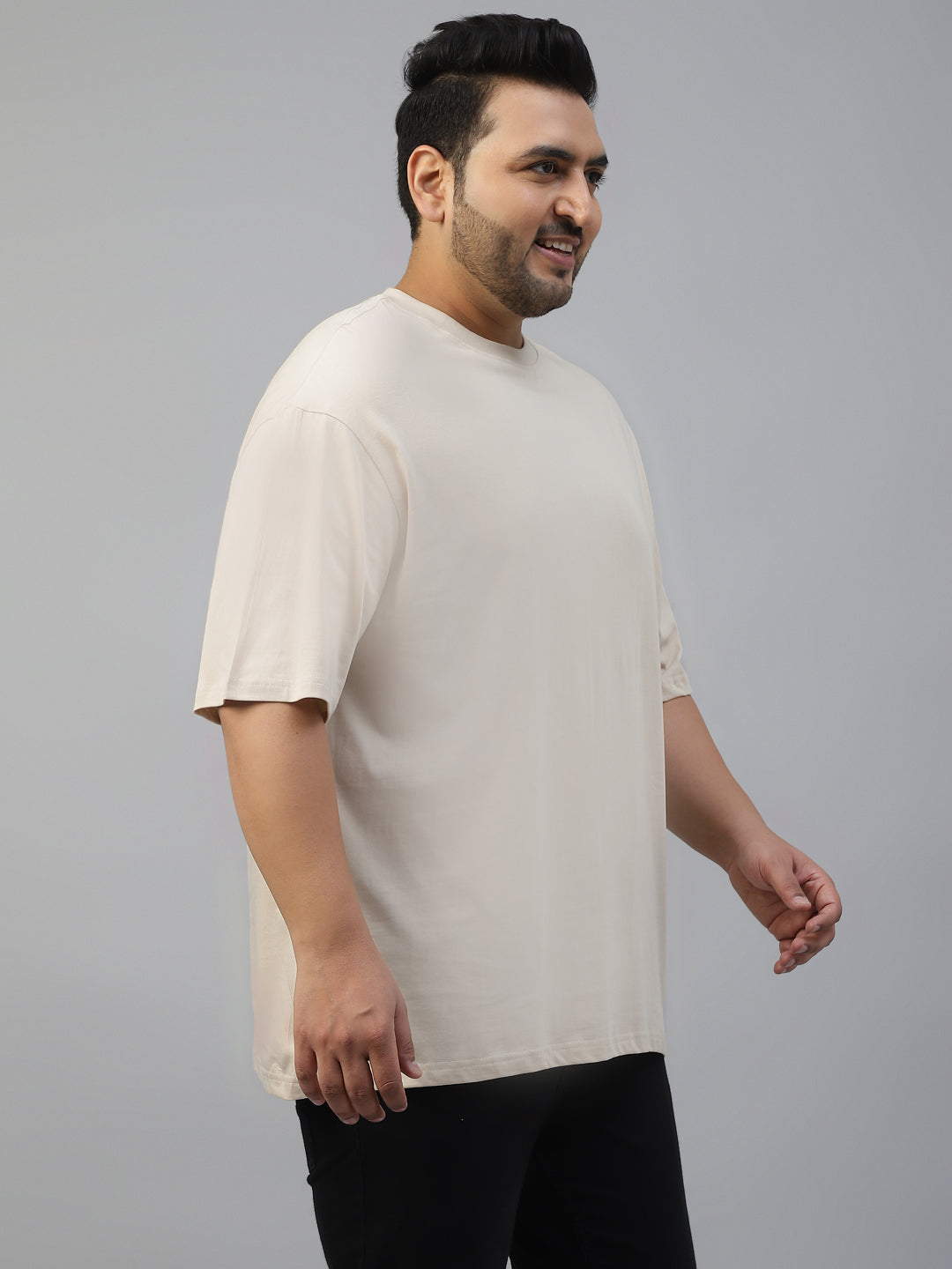 Swanwhite Solid Oversized Plus Size T-shirt