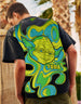 Yoda Black Regular Back Graphic Printed Tshirt