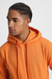 Rhythmic Orange Regular Fit Back Printed Hoodie