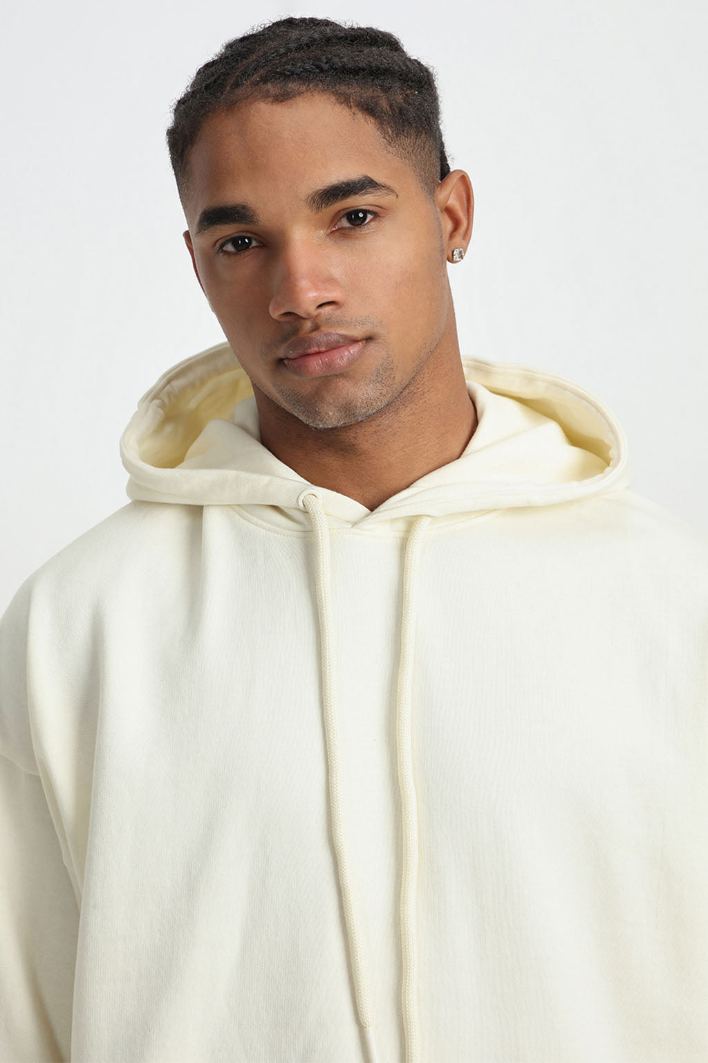 Marsh Mellow Plain Men's Winter Co-ord Set With Hoodie