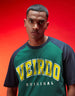 Veirdo Original Green Raglan Typography Printed Tshirt