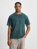 Green Plain Oversized Acid Washed Exclusive T-shirt