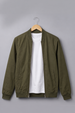 Urban Classic Olive Plain Regular Fit Exclusive Bomber Jacket