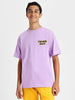 Level Up Lilac Oversized Graphic Back Printed Boys T-shirt