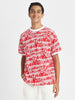 Avenger Red Oversized Graphic Printed Boys T-shirt