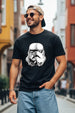 Trooper Black Regular Fit Graphic Printed T-shirt