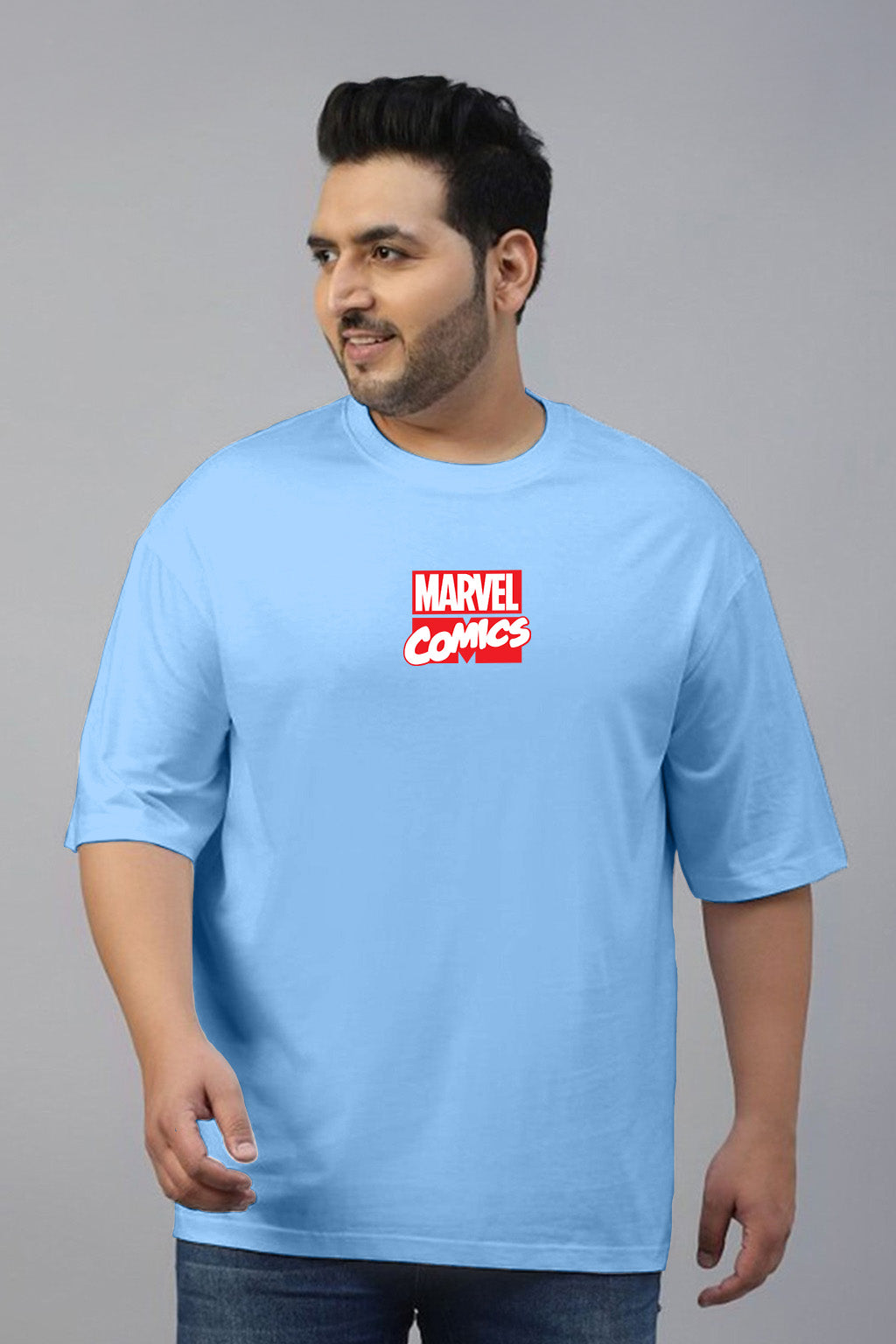Super Heros Dutch Canal Graphic Printed Plus Size T-shirt