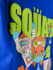 Squad Royal Blue Oversized Puff Printed Exclusive T-shirt