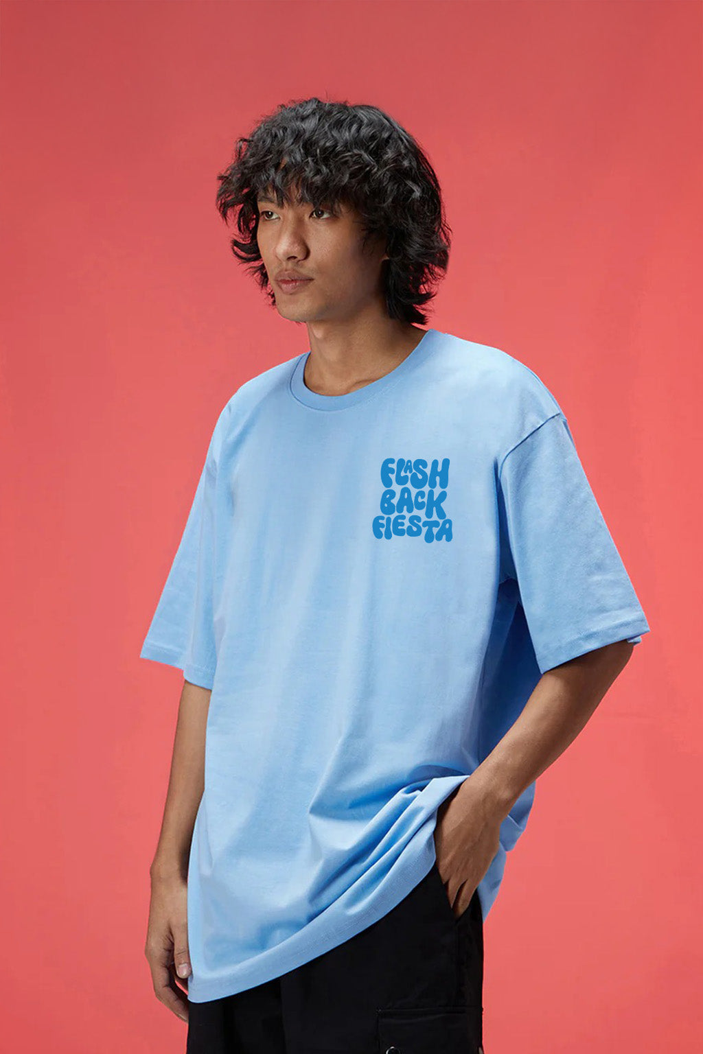 Flash Back Dutch Canal Oversized Puff Printed Exclusive T-shirt