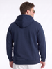 Navy Ribbed Cuff Regular Fit Zip-Up Plus Size Hoodie