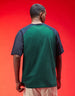 Veirdo Original Green Raglan Typography Printed Tshirt