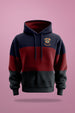 Varsity Maroon Pocket Graphic Printed Hoodie