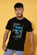 Who You Think Black Regular Fit Printed T-shirt