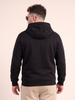 Black Ribbed Cuff Regular Fit Zip-Up Plus Size Hoodie