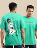 Stay Strong Green Oversized Back Back Graphic Printed Tshirt