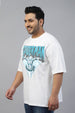 Spiderman White Graphic Printed Plus Size T-shirt