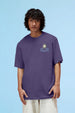 Lazy Days Skipper Blue Oversized Puff Printed Exclusive T-shirt