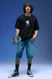 Wild Thing Black Oversized Puff Printed Exclusive T-shirt