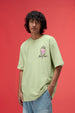 Negroni Lime Green Oversized Puff Printed Exclusive T-shirt
