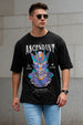 Ascendant Black Oversized Graphic Printed T-shirt