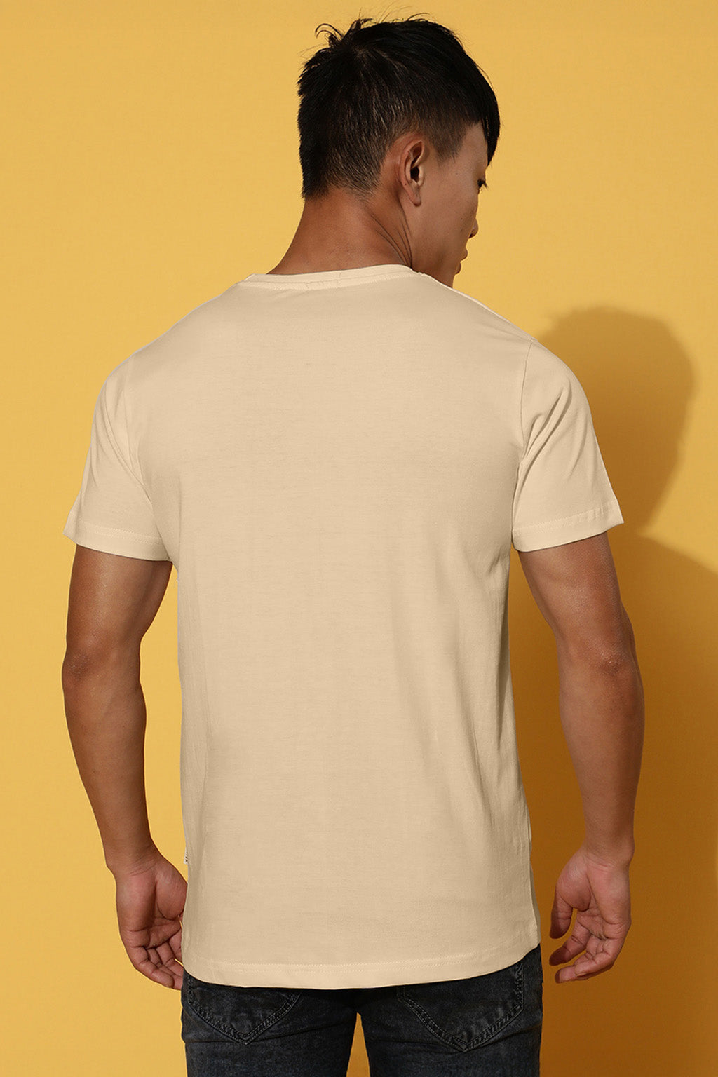 It's Not Deep Swanwhite Regular Fit Printed T-shirt