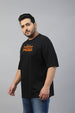 Extra Fly Black Graphic Printed Plus Size T-shirt