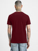 Maroon Solid Men's Tshirt