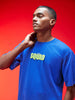 Squad Royal Blue Oversized Puff Printed Exclusive T-shirt