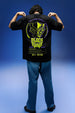 Black Panther Marvel Black Oversized Puff Printed Exclusive T-shirt
