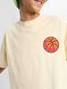 Basket Ball Swanwhite Oversized Graphic Back Printed Boys T-shirt