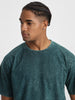 Green Plain Oversized Acid Washed Exclusive T-shirt