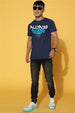 Always Believe Navy Regular Fit Printed T-shirt
