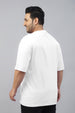Spiderman White Graphic Printed Plus Size T-shirt