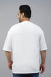Spiderman White Graphic Printed Plus Size T-shirt