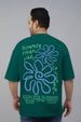 Endlesss Summer Green Graphic Printed Plus Size T-shirt