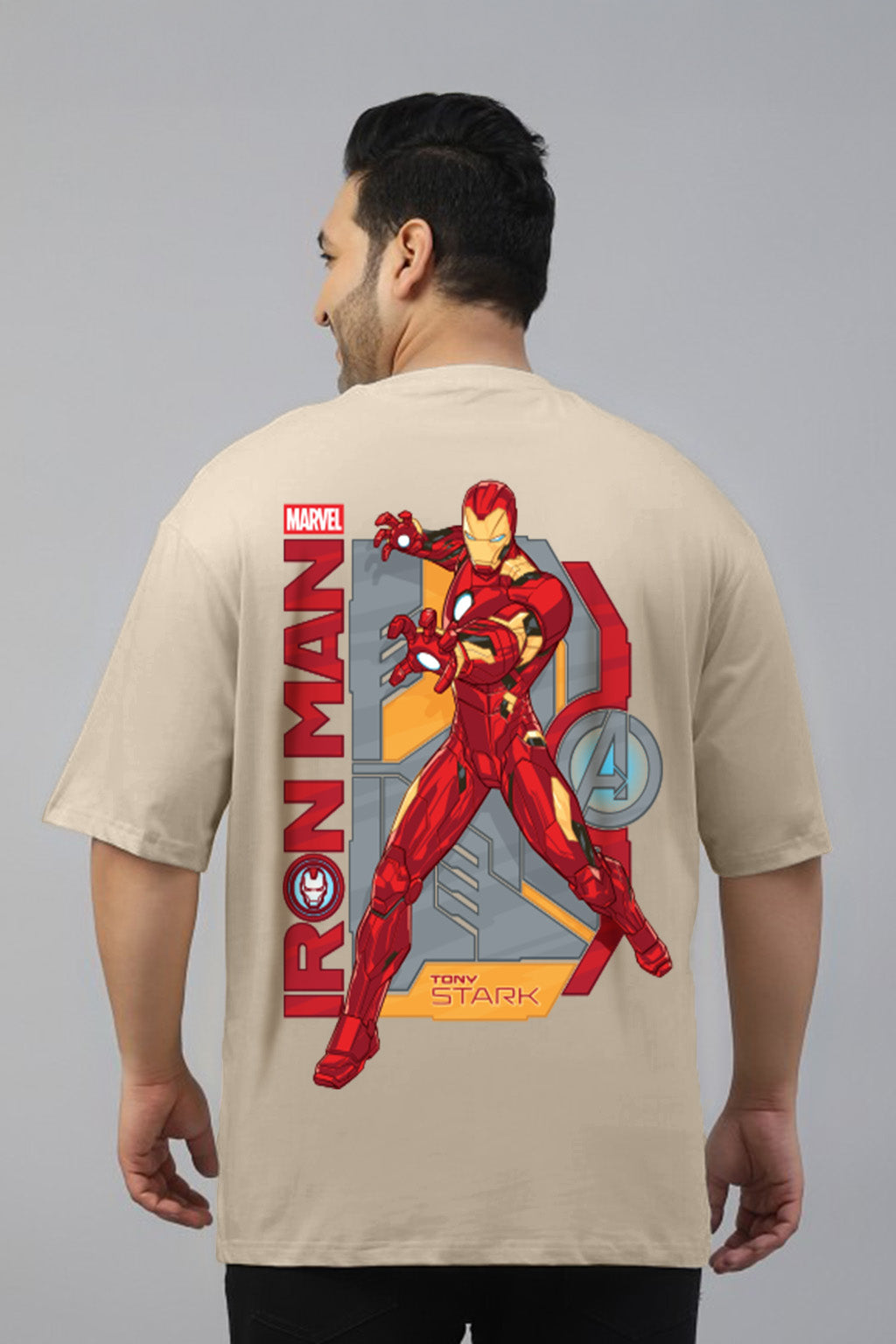 Ironman Swanwhite Graphic Printed Plus Size T-shirt