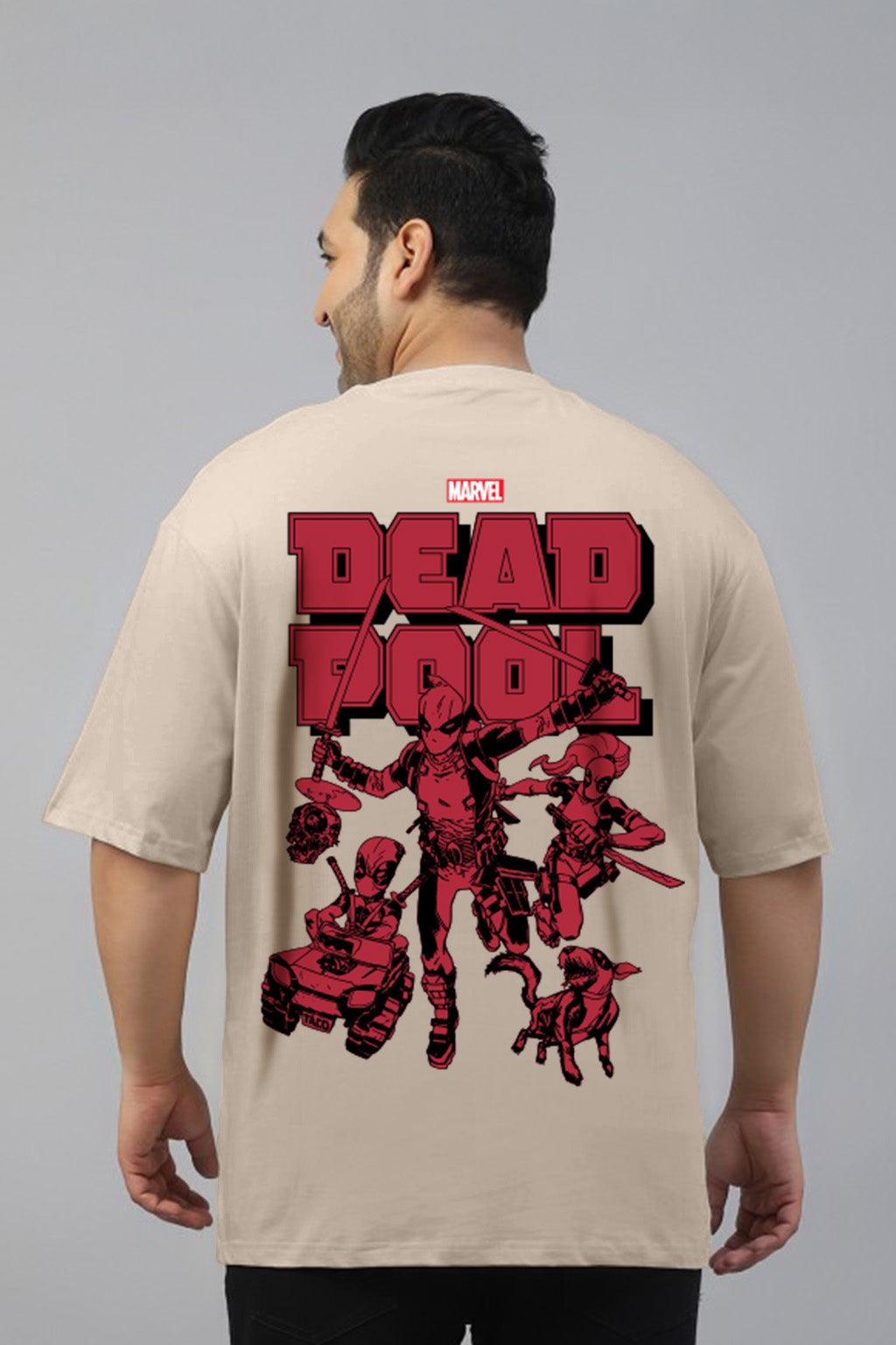 Dead Pool Swanwhite Graphic Printed Plus Size T-shirt