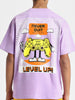 Level Up Lilac Oversized Graphic Back Printed Boys T-shirt