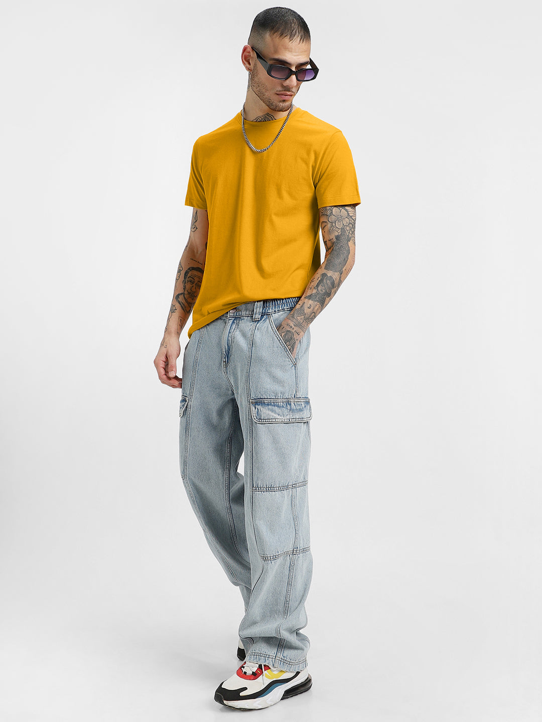 Mustard Plain Men's Tshirt