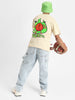 Basket Ball Swanwhite Oversized Graphic Back Printed Boys T-shirt