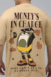 Money Beige Graphic Printed Plus Size T-shirt