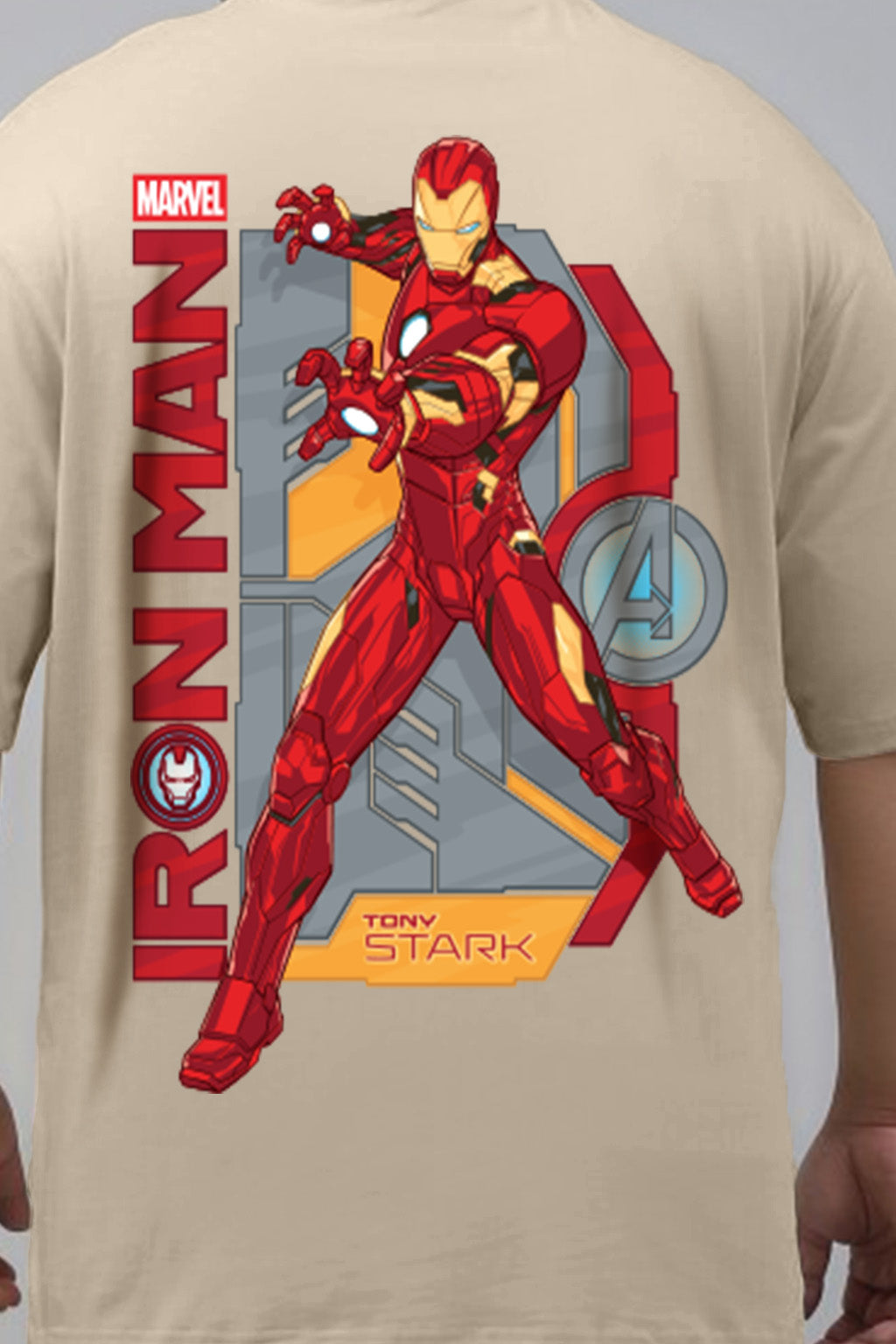 Ironman Swanwhite Graphic Printed Plus Size T-shirt