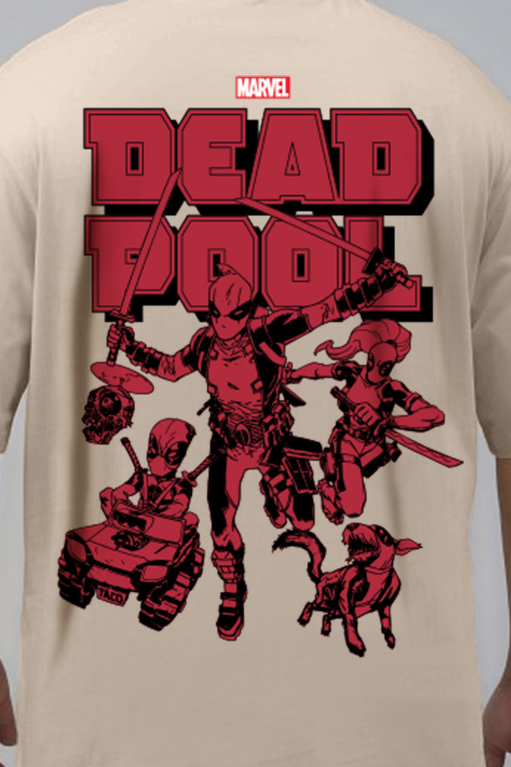 Dead Pool Swanwhite Graphic Printed Plus Size T-shirt