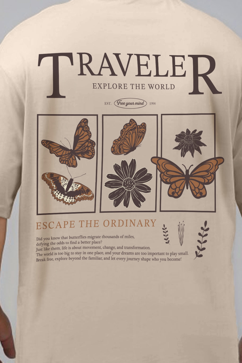Traveler Swanwhite Graphic Printed Plus Size T-shirt