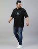 Game Over Oversized Back Printed Plus Size Tshirt